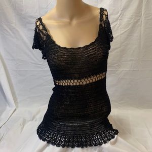 Crocheted top or mini dress